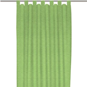 Vorhang WIRTH Trondheim B Gardinen Gr. 245 cm, Schlaufen, 132 cm, grün (apfelgrün) Schlaufen nach Maß