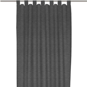 Vorhang WIRTH Trondheim B Gardinen Gr. 265 cm, Schlaufen, 132 cm, grau Schlaufen nach Maß