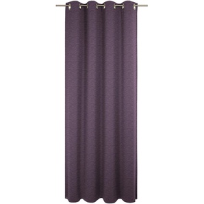 Vorhang WIRTH Trondheim B Gardinen Gr. 275 cm, Ösen, 132 cm, lila (beere) Ösen nach Maß