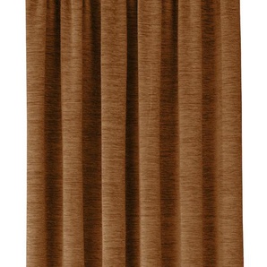 Vorhang WIRTH Trondheim B Gardinen Gr. 285 cm, Kräuselband, 132 cm, rot (rotbraun) Kräuselband nach Maß