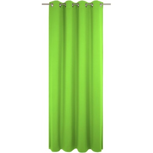 Vorhang WIRTH Umea Gardinen Gr. 245 cm, Ösen, 132 cm, grün (apfelgrün) Ösen