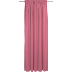 Vorhang WIRTH Uni Collection Gardinen Gr. 155 cm, Multifunktionsband, 142 cm, pink Schlafzimmergardinen nach Maß