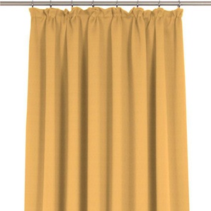 Vorhang WIRTH Uni Collection Gardinen Gr. 165 cm, Kräuselband, 142 cm, gelb Kräuselband nach Maß