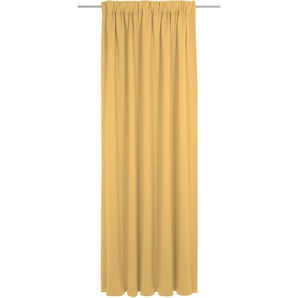 Vorhang WIRTH Uni Collection Gardinen Gr. 175 cm, Multifunktionsband, 142 cm, gelb Schlafzimmergardinen nach Maß