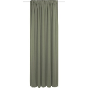 Vorhang WIRTH Uni Collection Gardinen Gr. 175 cm, Multifunktionsband, 142 cm, grün (oliv) Schlafzimmergardinen nach Maß
