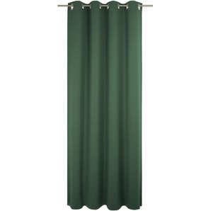 Vorhang WIRTH Uni Collection Gardinen Gr. 175 cm, Ösen, 142 cm, grün (oliv) Ösen nach Maß
