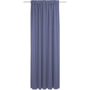 Vorhang WIRTH Uni Collection Gardinen Gr. 205 cm, Multifunktionsband, 142 cm, blau (royalblau) Schlafzimmergardinen nach Maß