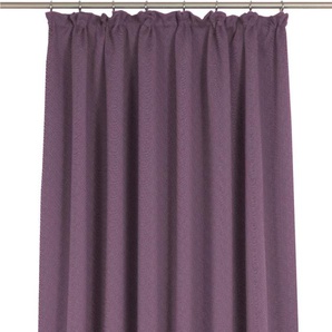 Vorhang WIRTH Uni Collection Gardinen Gr. 225 cm, Kräuselband, 142 cm, lila (aubergine) Kräuselband nach Maß