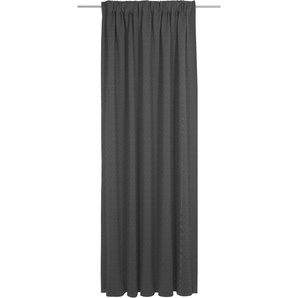 Vorhang WIRTH Uni Collection Gardinen Gr. 365 cm, Multifunktionsband, 142 cm, schwarz Schlafzimmergardinen nach Maß