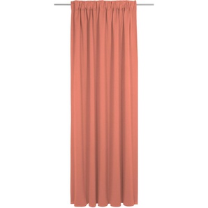 Vorhang WIRTH Uni Collection light Gardinen Gr. 145 cm, Multifunktionsband, 142 cm, orange Schlafzimmergardinen nach Maß