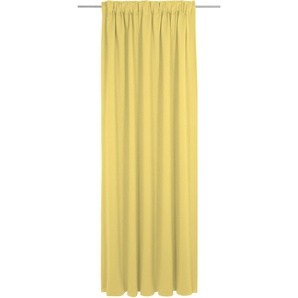 Vorhang WIRTH Uni Collection light Gardinen Gr. 165 cm, Multifunktionsband, 142 cm, gelb Schlafzimmergardinen nach Maß