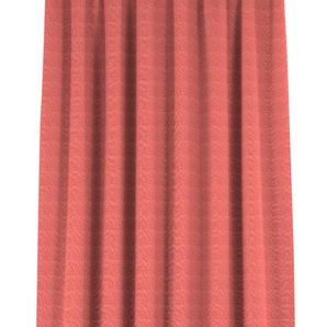 Vorhang WIRTH Uni Collection light Gardinen Gr. 185 cm, Kräuselband, 142 cm, rot Kräuselband nach Maß