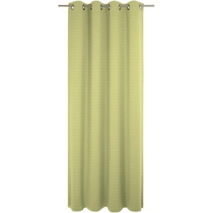 Vorhang WIRTH Uni Collection light Gardinen Gr. 235 cm, Ösen, 142 cm, grün Ösen nach Maß