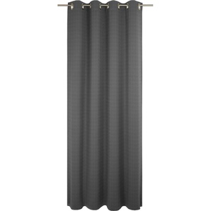 Vorhang WIRTH Uni Collection light Gardinen Gr. 315 cm, Kräuselband, 142 cm, schwarz Kräuselband nach Maß