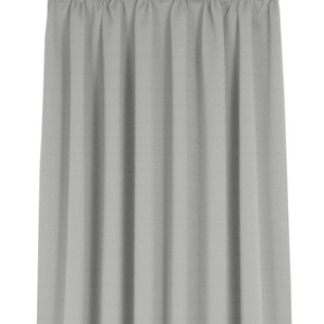 Vorhang WIRTH Uni Collection light Gardinen Gr. 365 cm, Kräuselband, 142 cm, grau (hellgrau) Kräuselband nach Maß