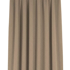 Vorhang WIRTH Westport Gardinen Gr. 145 cm, Smokband, 132 cm, grau (taupe) Smokband
