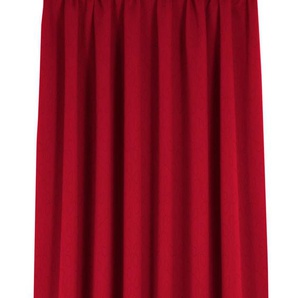 Vorhang WIRTH Westport Gardinen Gr. 145 cm, Smokband, 132 cm, rot Smokband