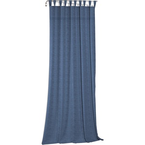 Vorhang WIRTH Wiessee Gardinen Gr. 295 cm, Schlaufen, 150 cm, blau Schlaufen