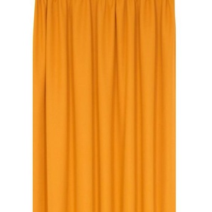Vorhang WIRTH WirthNatur Gardinen Gr. 295 cm, Kräuselband, 132 cm, orange Kräuselband nach Maß