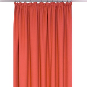 Vorhang WIRTH WirthNatur Gardinen Gr. 315 cm, Kräuselband, 132 cm, rot Kräuselband