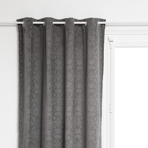 Vorhang Zuri Metall, grau, 140x260 cm