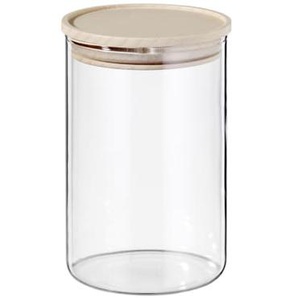 Vorratsglas mit Buchenholz-Deckel, 900 ml