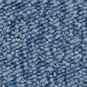 VORWERK Teppichboden Schlingenteppich Passion 1005 (Luco) Teppiche Gr. B/L: 400 cm x 350 cm, 6 mm, 1 St., blau (hell, blau) Teppichboden