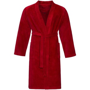 Vossen Bademantel, Rot, Textil, Uni, unisex, ISO 9001, Fkt, Made in Austria, Oeko-Tex® Standard 100, angenehm warm, hochwertige Qualität, Badtextilien, Bademäntel