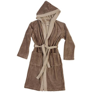 Vossen Bademantel Poppy, Beige, Textil, Gr. S, unisex, Taschen, Badtextilien, Bademäntel