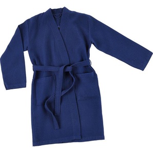 Vossen Bademantel Rom , Dunkelblau , Textil , Gr. XL , unisex , Textiles Vertrauen - Oeko-Tex® , Taschen, besonders flauschig, hochwertige Qualität, modische Optik , Badtextilien, Bademäntel
