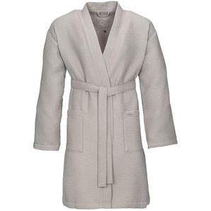 Vossen Bademantel Rom, Grau, Textil, Gr. S, unisex, Oeko-Tex® Standard 100, Taschen, hochwertige Qualität, modische Optik, Badtextilien, Bademäntel