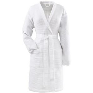 Vossen Bademantel Rom, Weiß, Textil, Gr. XS, unisex, Textiles Vertrauen - Oeko-Tex®, Taschen, hochwertige Qualität, modische Optik, atmungsaktiv, Badtextilien, Bademäntel