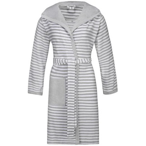 Vossen Bademantel Striped Hoody , Braun , Textil , Uni , Gr. XS , female , ISO 9001, Fkt, Made in Austria, Oeko-Tex® Standard 100 , besonders flauschig, hochwertige Qualität , Badtextilien, Bademäntel