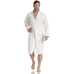 Vossen Bademantel Dallas, Weiß, Textil, Gr. XS, unisex, Textiles Vertrauen - Oeko-Tex®, Taschen, hochwertige Qualität, modische Optik, Badtextilien, Bademäntel