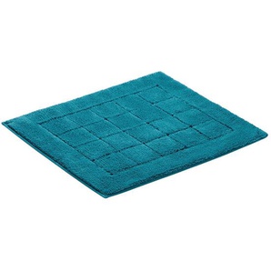 Vossen Badematte Exclusive, Petrol, Textil, Uni, rechteckig, 55x65 cm, Textiles Vertrauen - Oeko-Tex®, für Fußbodenheizung geeignet, rutschhemmend,