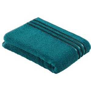 Badetuch VOSSEN Cult de Luxe Handtücher Gr. B/L: 67 cm x 140 cm (1 St.), blau (lagoon) Badetücher Handtücher mit Glanzbordüre