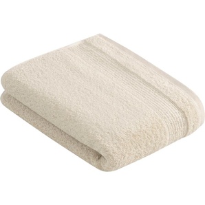 Duschtuch VOSSEN Balance Handtücher Gr. B/L: 67 cm x 140 cm (1 St.), beige (sand) Badetücher antibakteriell durch Hanf