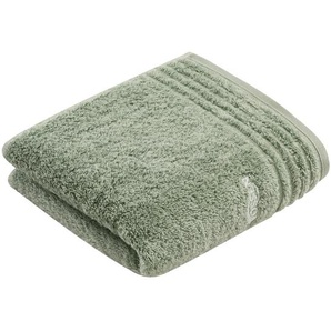 Vossen Handtuch Vienna Style Supersoft, Grün, Textil, Uni, 50x100 cm, Made in Austria, Oeko-Tex® Standard 100, saugfähig, Aufhängeschlaufe, angenehm
