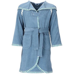 Vossen Kinderbademantel, Blau, Textil, Uni, Gr. 098/104, unisex, ISO 9001, Fkt, Made in Austria, Oeko-Tex® Standard 100, hochwertige Qualität, Badtextilien, Bademäntel