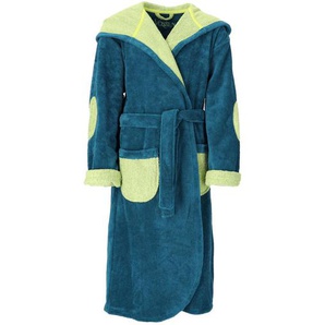 Vossen Kinderbademantel, Grün, Textil, Uni, Gr. 134/140, unisex, ISO 9001, Fkt, Made in Austria, Oeko-Tex® Standard 100, hochwertige Qualität, Badtextilien, Bademäntel