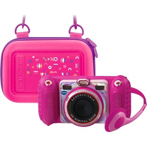 Vtech® KidiZoom Duo Pro, pink Kinderkamera (inklusive Tragetasche)