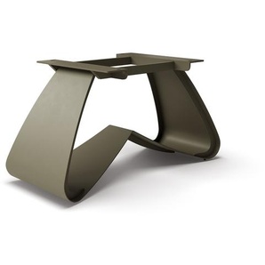 W-Gestell Metall Effektfinish Titan für Ausziehtische von 180-300 cm, Gestelle