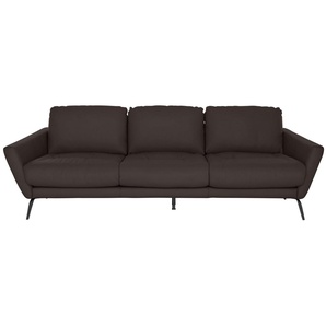 W.SCHILLIG Big-Sofa softy, mit dekorativer Heftung im Sitz, Füße schwarz pulverbeschichtet