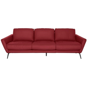 W.SCHILLIG Big-Sofa softy, mit dekorativer Heftung im Sitz, Füße schwarz pulverbeschichtet