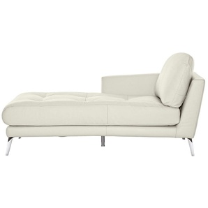 W.SCHILLIG Chaiselongue softy, mit dekorativer Heftung im Sitz, Füße Chrom glänzend