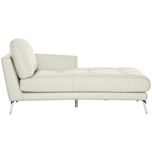 W.SCHILLIG Chaiselongue softy, mit dekorativer Heftung im Sitz, Füße Chrom glänzend