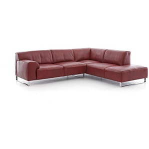 W.SCHILLIG Ecksofa alessiio 20550 Leder Z75/12 merlot