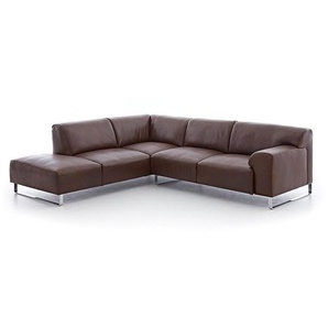 W.SCHILLIG Ecksofa alessiio 20550 Leder Z83/54 chocolate