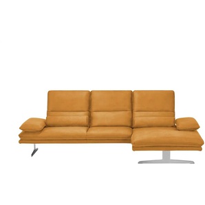 W.SCHILLIG Ecksofa aus Mikrofaser Broadway ¦ orange ¦ Maße (cm): B: 291 H: 94 T: 164.0