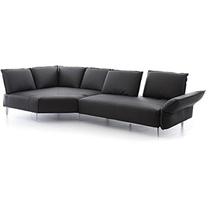 W.SCHILLIG Ecksofa bonnie 16660 Leder Z59/99 schwarz
